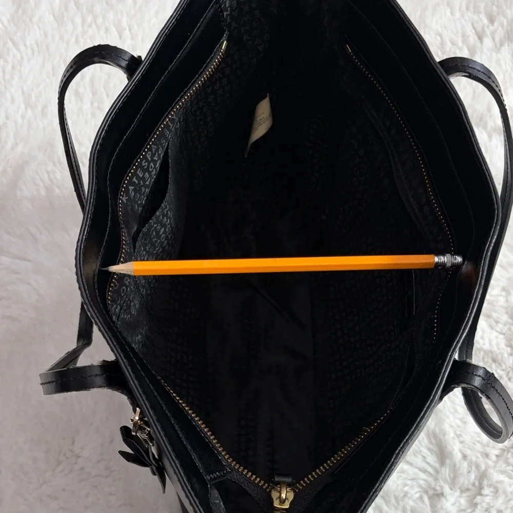 Kate Spade Sleek Black Tote Bag